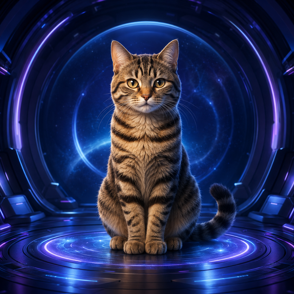虎斑猫拉拉守护主神空间身份舱